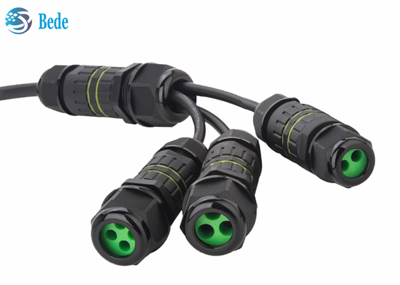 BEDE Ngoài trời IP68 Đầu nối chống nước 5 pin Đầu ra 2 ~ 4 dây