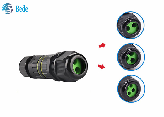 Đầu nối cáp chống nước IP 68 3 chân Đầu ra 2 ~ 4 dây chịu được điện áp cao và dòng điện cao