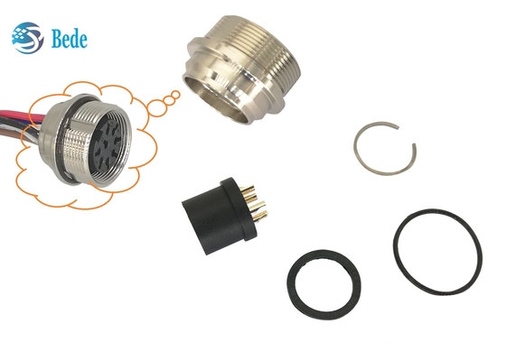 C485 Kiểu A3 Đầu nối AISG Lắp ráp đầu nữ 8 chân 5 Đầu nối mạ vàng