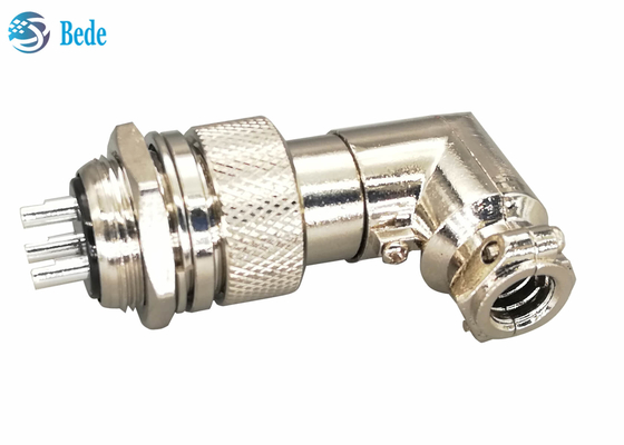 GX 20 Đầu nối hàng không khuỷu tay Đầu nối Bảng điều khiển Cắm 90 độ Bộ dụng cụ dành cho nữ và nam