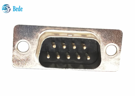 9 chân Nam DB9 Phích cắm D Đầu nối phụ Loại hàn CE RoHS