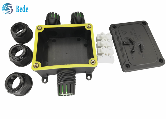 Y Tee Loại dây ngoài trời Hộp nối chống thấm IP68 với các khối đầu cuối