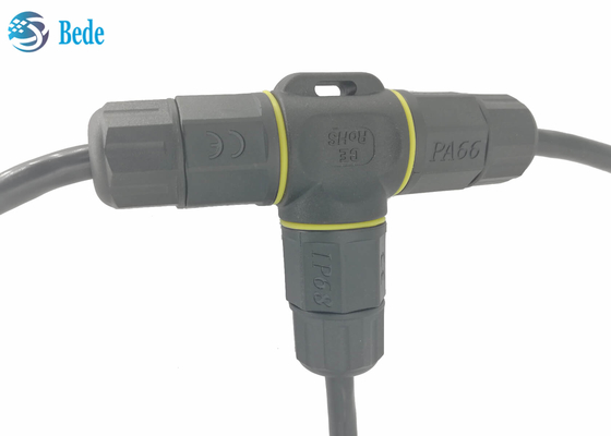 Đầu nối điện chống nước loại T 5 chân Hộp nối cáp IP68 5 chân