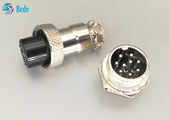 Đầu nối hàng không Gx16 9 chân Bộ nam và nữ Đầu nối cáp máy bay Mạ bạc