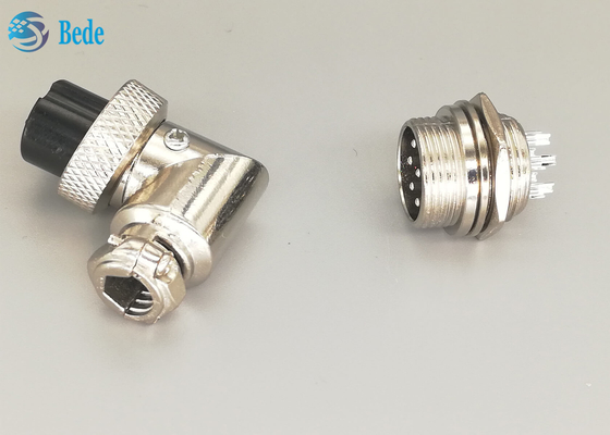 G × 16 8 chân Nam và Nữ Đầu nối lệch Phích cắm Loại L Phích mạ bạc