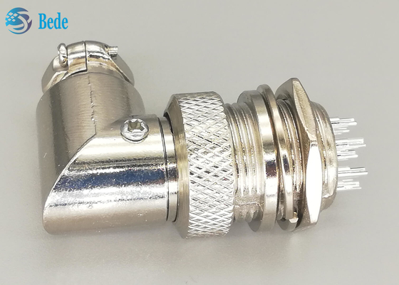 G × 16 8 chân Nam và Nữ Đầu nối lệch Phích cắm Loại L Phích mạ bạc