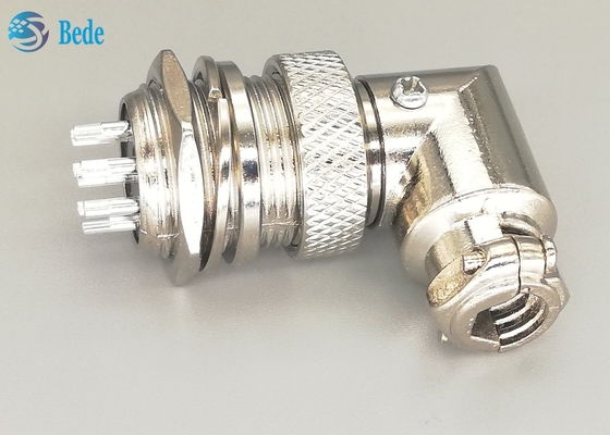 G × 16 8 chân Nam và Nữ Đầu nối lệch Phích cắm Loại L Phích mạ bạc