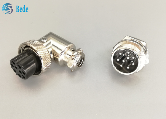 Đầu nối hàng không Phích cắm G × 16 9 chân Bộ nam và nữ Loại L Phích cắm mạ bạc