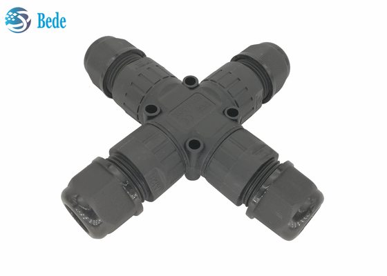 Đầu nối cáp chống nước IP68 X Loại 4 kênh 2 cực cho biển quảng cáo ngoài trời