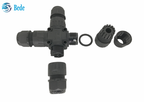 Đầu nối cáp chống nước IP68 X Loại 4 kênh 2 cực cho biển quảng cáo ngoài trời
