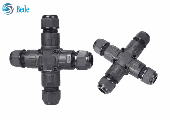 Đầu nối cáp chống nước IP68 X Loại 4 kênh 2 cực cho biển quảng cáo ngoài trời