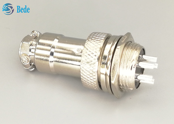 Đầu cắm thẳng mạ bạc Gx16 Đầu nối hàng không 5 chân Nam và Nữ