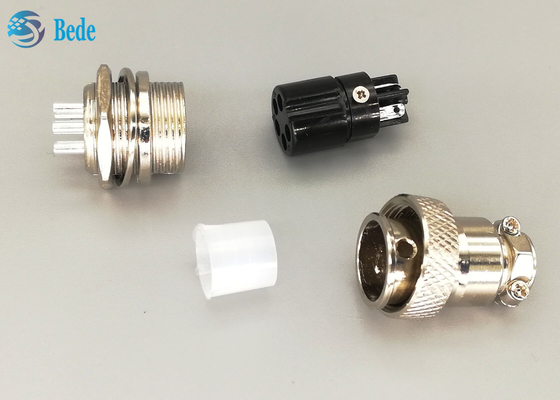 Đầu cắm thẳng mạ bạc Gx16 Đầu nối hàng không 5 chân Nam và Nữ