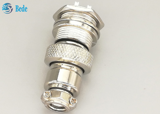 Đầu nối 6 chân Gx16 nam và nữ Đầu cắm thẳng mạ bạc