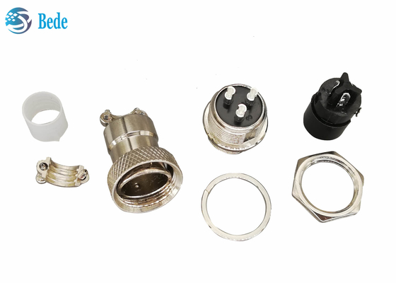 Bộ kết nối 3 chân tròn Gx16 Bộ dụng cụ cắm và ổ cắm 16MM Gắn phía trước