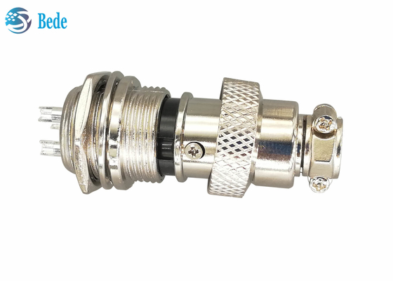 Bộ kết nối 3 chân tròn Gx16 Bộ dụng cụ cắm và ổ cắm 16MM Gắn phía trước