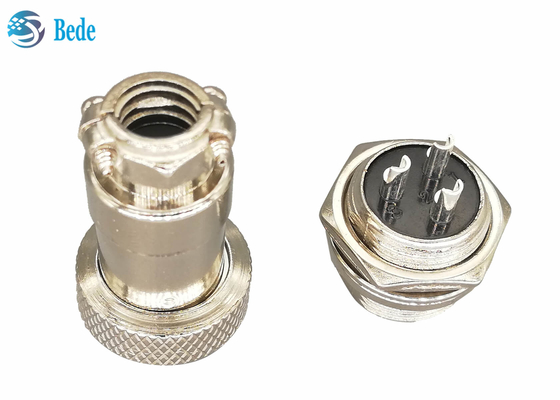 Bộ kết nối 3 chân tròn Gx16 Bộ dụng cụ cắm và ổ cắm 16MM Gắn phía trước