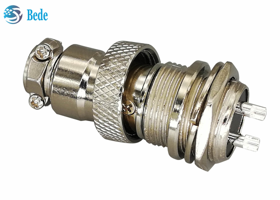 2 Pin 16MM Tròn Gx16 Kết nối Hàng không Bảng điều khiển Kết nối Bộ kết nối Nam và Nữ