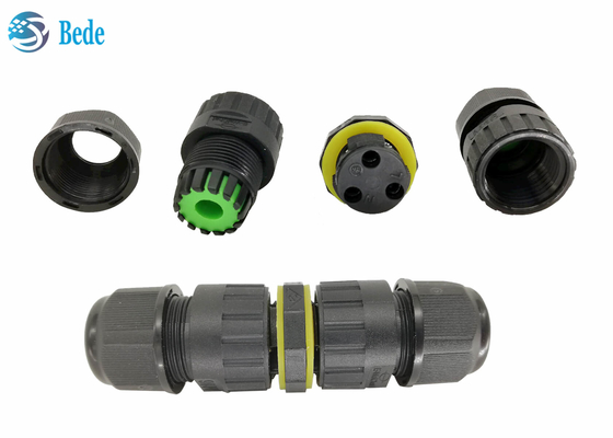 Đầu nối cáp điện không thấm nước IP68 ngầm 2 kênh 2 ~ 3 chân M16 ngoài trời