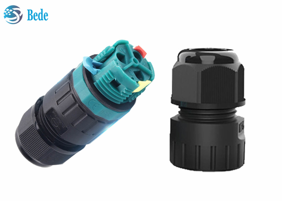 Nối dây nhanh M25 Đầu nối cáp không thấm nước không bắt vít 2 3 4 5 Chân 2 Kênh 450V 40A