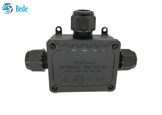 Hộp nối không thấm nước IP68 Hộp ổ cắm chịu thời tiết 3 kênh 450V Loại T