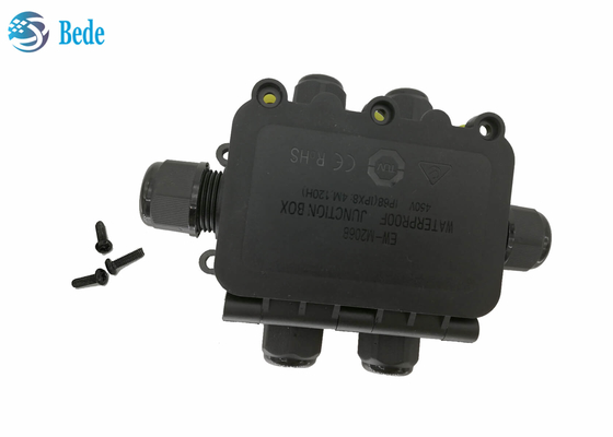 Hộp nối không thấm nước IP68 Hộp đấu dây cáp ngoài trời chịu thời tiết 6 kênh 450V