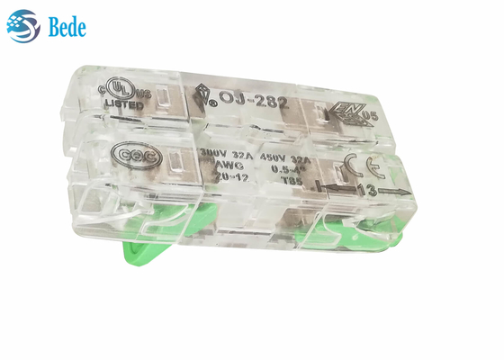 Đầu nối dây và cáp đa năng Đẩy vào khối thiết bị đầu cuối 2 chiều 32A 450V