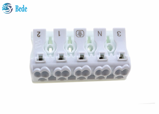 5 cực Đẩy trong Khối đầu cuối dây Đai ốc Đầu nối dây và cáp đa năng 300V 15A