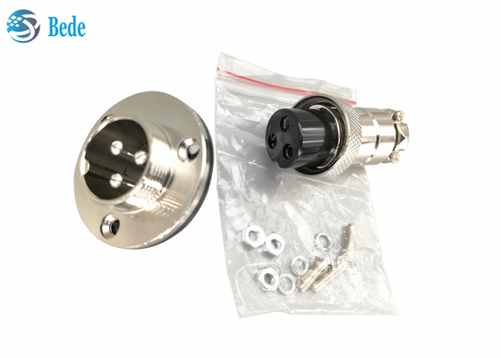 Mặt bích tròn Gx20 Cắm Nam và Nữ Đầu nối gắn bảng điều khiển