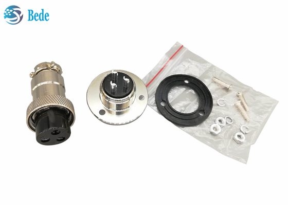 Đầu nối RoHS GX 20 9 10 12 14 15 pin với mặt bích tròn Bộ nam và nữ