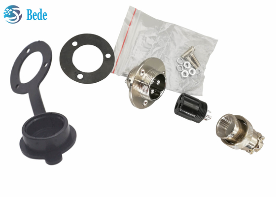 Đầu nối RoHS GX 20 9 10 12 14 15 pin với mặt bích tròn Bộ nam và nữ