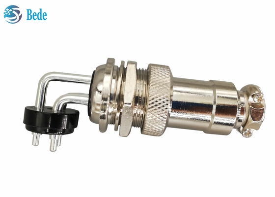 GX 20 2 3 4 Pin Đầu nối hàng không Khuỷu tay Nam và Nữ thẳng Bộ phụ kiện Bảng điều khiển Kết nối gắn kết