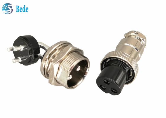 GX 20 2 3 4 Pin Đầu nối hàng không Khuỷu tay Nam và Nữ thẳng Bộ phụ kiện Bảng điều khiển Kết nối gắn kết