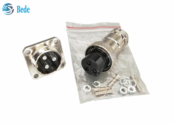Đầu nối Mặt bích vuông Gx20 M19 Nam Nữ Bộ 10 12 14 15 chân