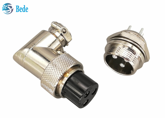 Bộ kết nối gắn bảng điều khiển Bộ kết nối Gx20 Khuỷu tay 90 độ Góc phải