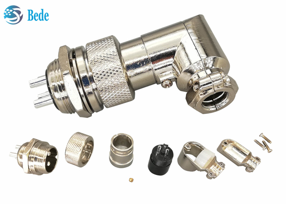 Bộ kết nối gắn bảng điều khiển Bộ kết nối Gx20 Khuỷu tay 90 độ Góc phải