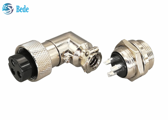 GX 20 Đầu nối hàng không khuỷu tay Đầu nối Bảng điều khiển Cắm 90 độ Bộ dụng cụ dành cho nữ và nam