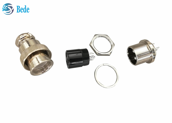 Đầu nối hợp kim kẽm Gx20 Đầu nối gắn phía sau cho bảng điều khiển công nghiệp M19