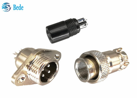 Đầu nối tròn Rhombus Flange M12 3A 200V Cấp bền 5 6 7 chân
