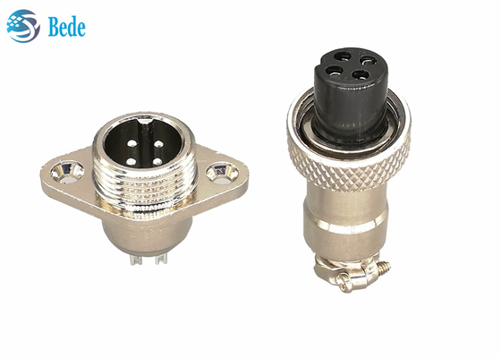 Mặt bích hình thoi M12 3A 200V Đầu nối hình tròn quân sự 5 6 7 chân
