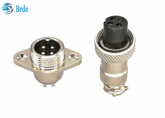 Đầu nối tròn Rhombus Flange M12 3A 200V Cấp bền 5 6 7 chân