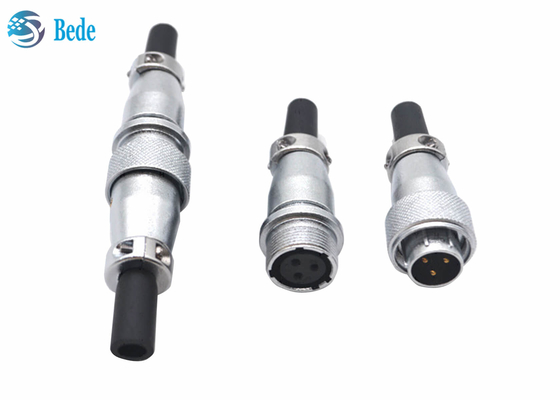 Đầu nối hình tròn gắn đế nam và nữ 2 3 chân 10A 500V