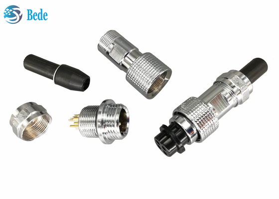 Bộ kết nối gắn bảng GX12 chống thấm nước IP67 Bộ kết nối Nữ và Nam 2 ~ 7pin 3A 200V