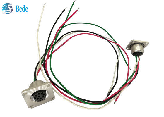 Đầu nối cáp điều khiển RET 8 chân gắn mặt bích AISG C485 Kiểu A4