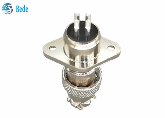 Bảng điều khiển gắn Bộ kết nối hàng không GX16 với mặt bích hình thoi 2 ~ 10 chân