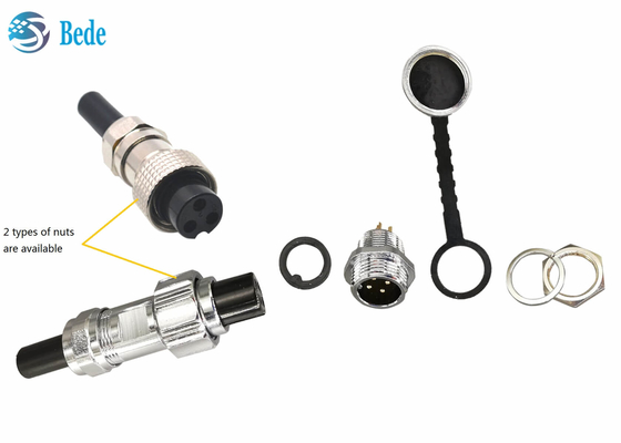 Bảng điều khiển kết nối hàng không chống nước IP68 GX16 Kiểu lắp 2 ~ 10 pin