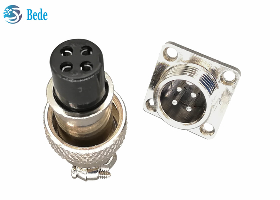 Cáp để bảng điều khiển Kiểu GX16 Đầu nối cáp máy bay với mặt bích vuông 2 ~ 10 chân