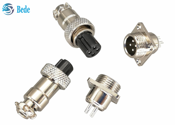 Cáp để bảng điều khiển Kiểu GX16 Đầu nối cáp máy bay với mặt bích vuông 2 ~ 10 chân