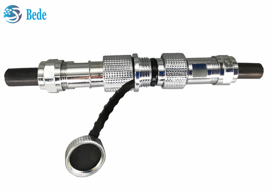 Vỏ đồng M12 Hình tròn Gx12 Đầu nối hàng không Cáp IP68 đến Đầu nối cắm cáp 2 ~ 7 chân