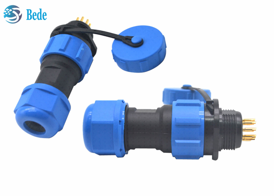 Đầu nối cáp chống thấm M13 PA66 Đầu nối gắn bảng điều khiển 2 3 4 5 6 7 9 Pin